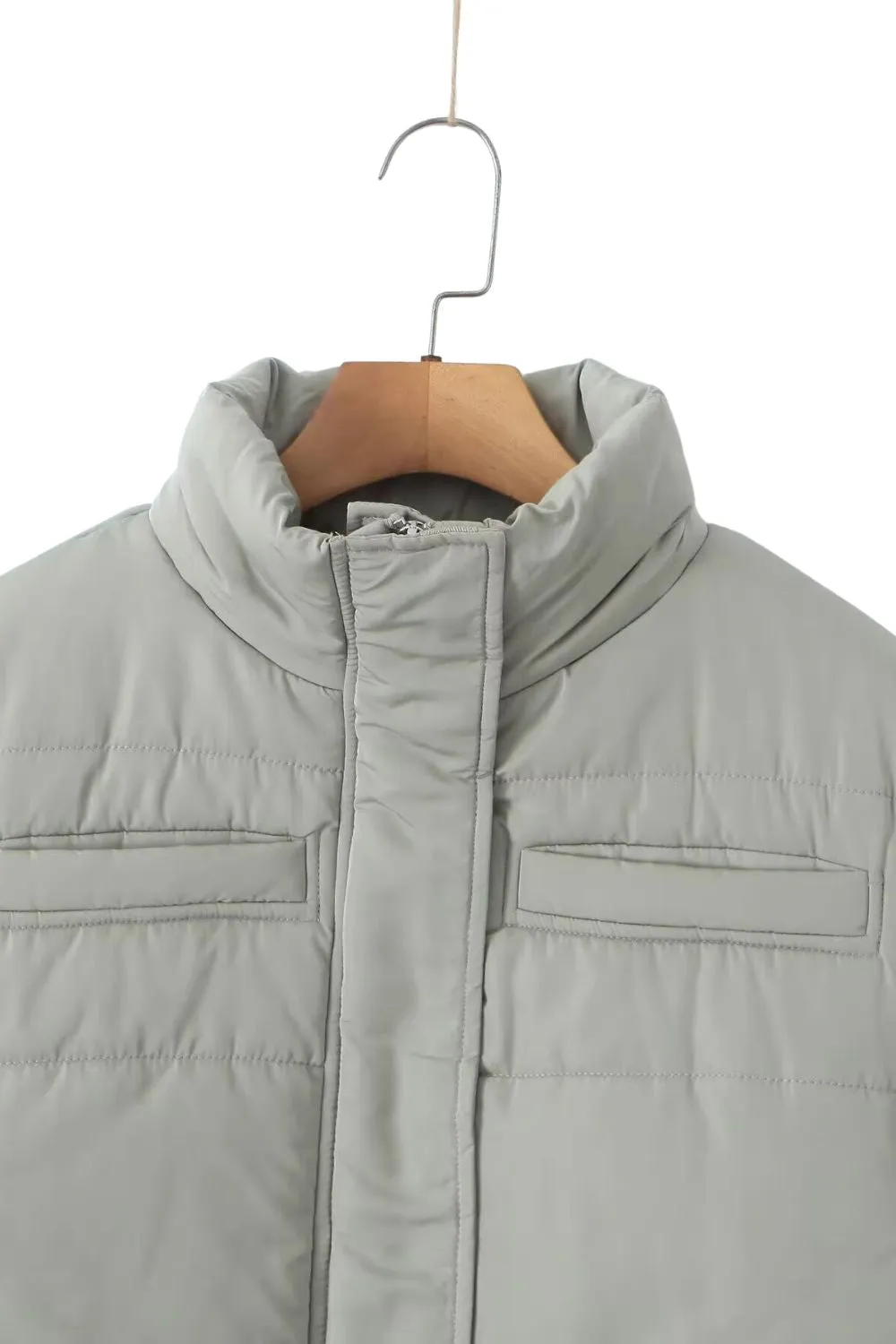 'Victoria' Front-Short, Back-Long Quilted Jacket