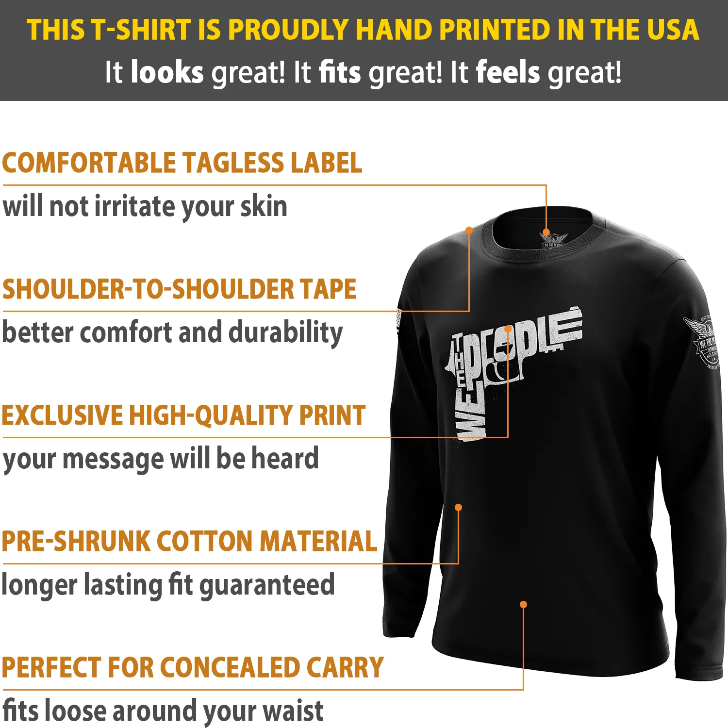 We The People Pistol Long Sleeve Shirt