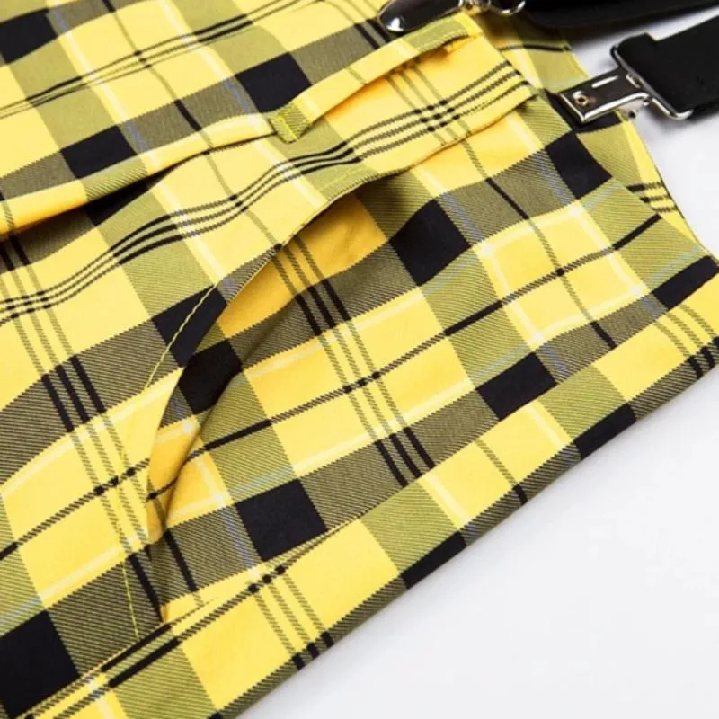 Women's Autumn Casual Loose Plaid High Waist Pants