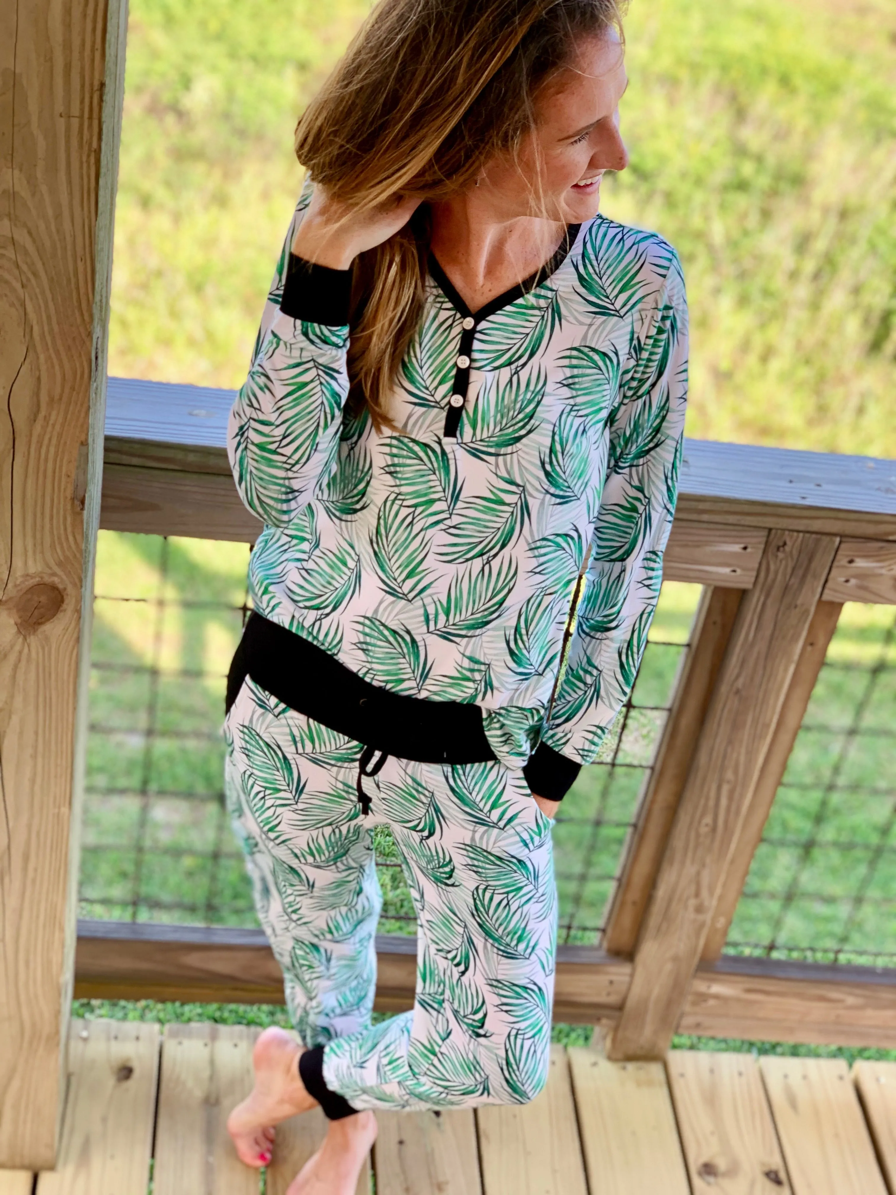 Women's Henley Top - The Palmer