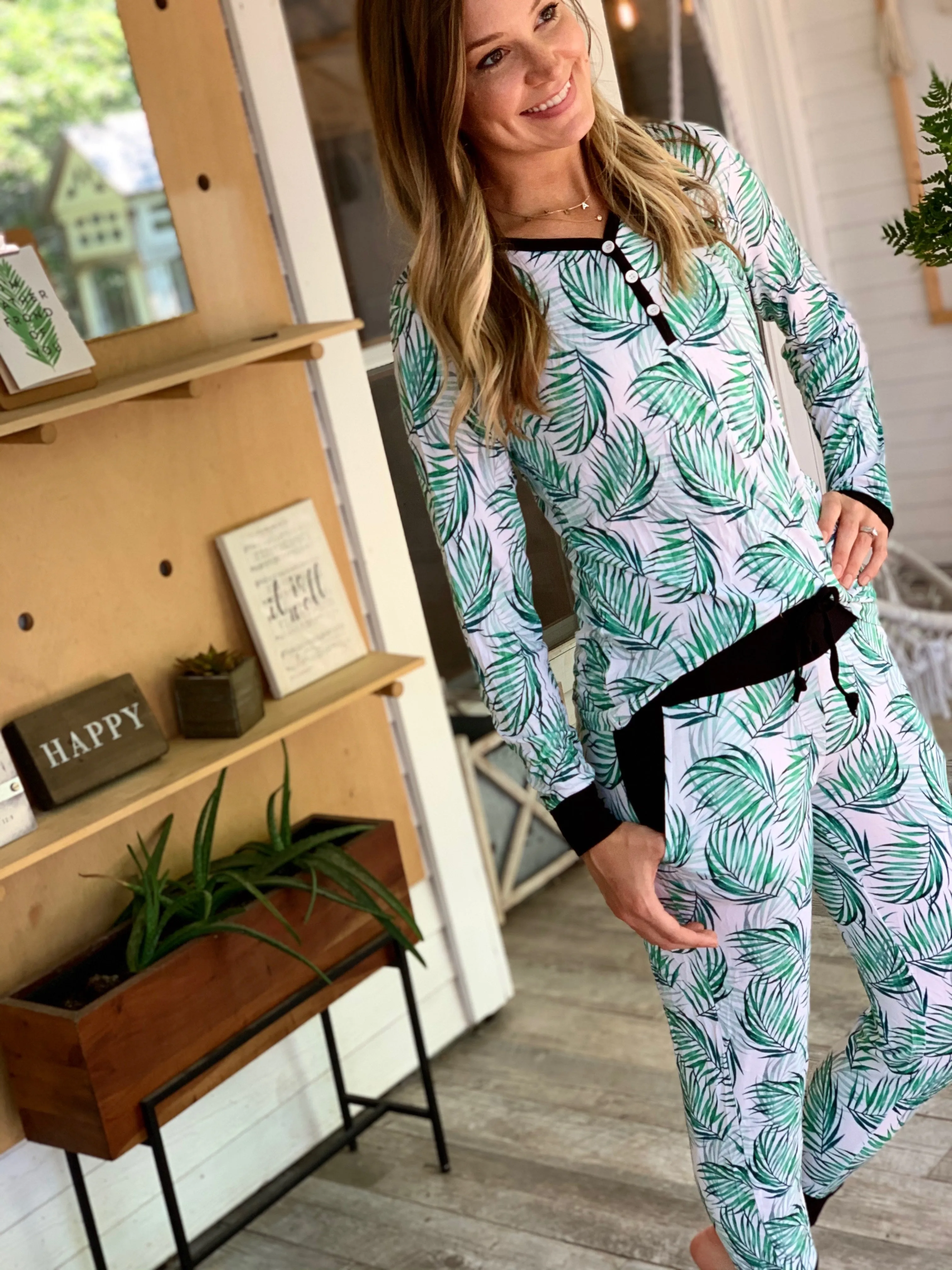Women's Henley Top - The Palmer